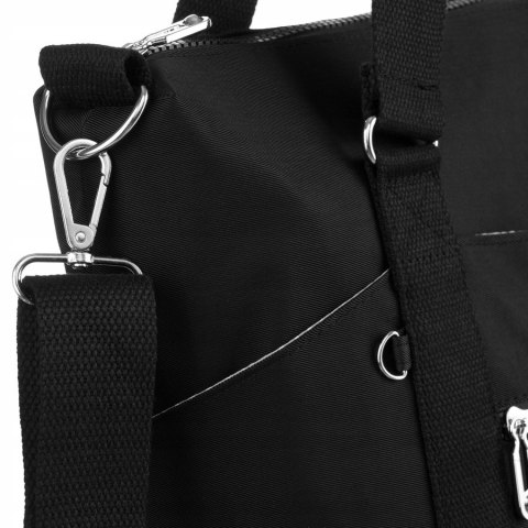 Duży shopper damski z tkaniny nylonowej - Peterson Duży shopper damski z tkaniny nylonowej - Peterson