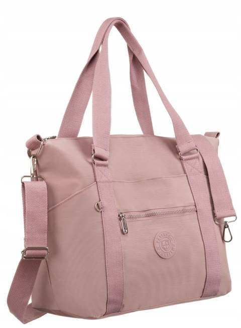 Duży shopper damski z tkaniny nylonowej - Peterson Duży shopper damski z tkaniny nylonowej - Peterson
