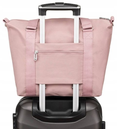 Duży shopper damski z tkaniny nylonowej - Peterson Duży shopper damski z tkaniny nylonowej - Peterson