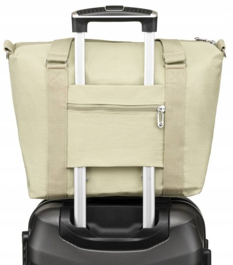 Duży shopper damski z tkaniny nylonowej - Peterson Duży shopper damski z tkaniny nylonowej - Peterson