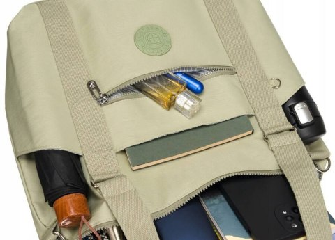 Duży shopper damski z tkaniny nylonowej - Peterson Duży shopper damski z tkaniny nylonowej - Peterson
