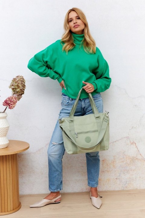 Duży shopper damski z tkaniny nylonowej - Peterson Duży shopper damski z tkaniny nylonowej - Peterson