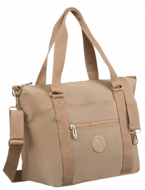 Duży shopper damski z tkaniny nylonowej - Peterson Duży shopper damski z tkaniny nylonowej - Peterson