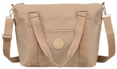 Duży shopper damski z tkaniny nylonowej - Peterson Duży shopper damski z tkaniny nylonowej - Peterson