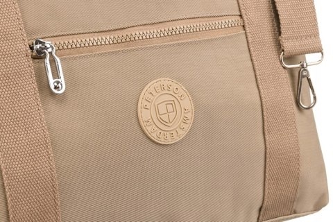 Duży shopper damski z tkaniny nylonowej - Peterson Duży shopper damski z tkaniny nylonowej - Peterson