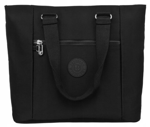 Nylonowy, pojemny shopper damski - Peterson Nylonowy, pojemny shopper damski - Peterson