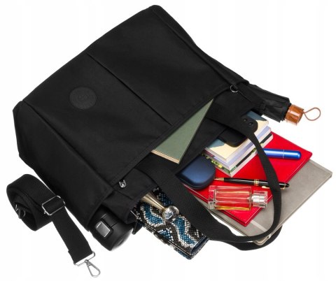 Nylonowy shopper damski - Peterson Nylonowy shopper damski - Peterson