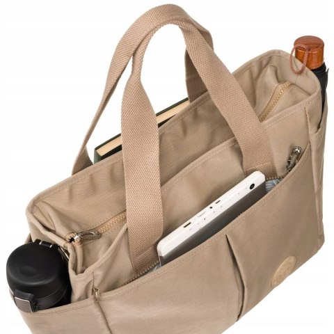 Nylonowy shopper damski - Peterson Nylonowy shopper damski - Peterson