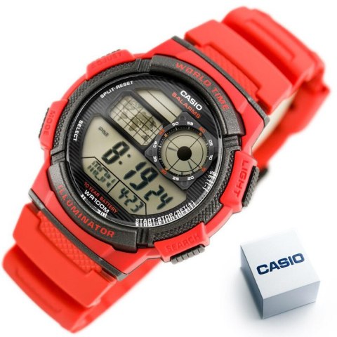 ZEGAREK MĘSKI CASIO AE-1000W 4AV (zd073c) - WORLD TIME + BOX ZEGAREK MĘSKI CASIO AE-1000W 4AV (zd073c) - WORLD TIME + BOX