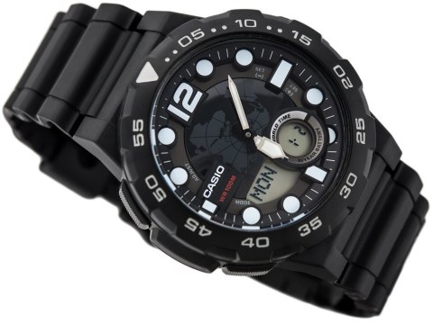 ZEGAREK MĘSKI CASIO AEQ-100W 1AV (zd070a) - WORLD TIME + BOX ZEGAREK MĘSKI CASIO AEQ-100W 1AV (zd070a) - WORLD TIME + BOX