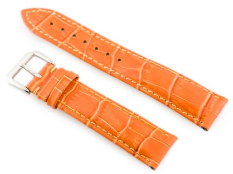 Pasek skórzany do zegarka W64 - pomarańczowy 18mm Pasek skórzany do zegarka W64 - pomarańczowy 18mm