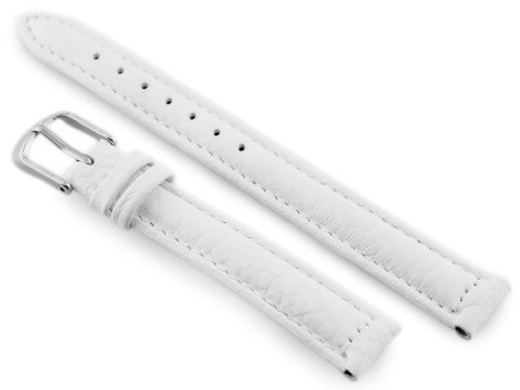 Pasek skórzany do zegarka W71 - biały - 12mm Pasek skórzany do zegarka W71 - biały - 12mm