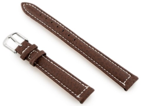 Pasek skórzany do zegarka W71 - ciemny brąz - 12mm Pasek skórzany do zegarka W71 - ciemny brąz - 12mm