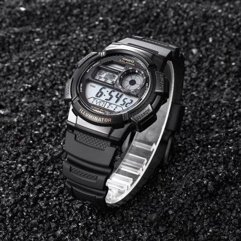 ZEGAREK MĘSKI CASIO AE-1000W 1BVDF (zd073g) - WORLD TIME + BOX ZEGAREK MĘSKI CASIO AE-1000W 1BVDF (zd073g) - WORLD TIME + BOX