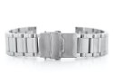 Bransoleta Pacific Model 10 solid - srebrna 24mm
