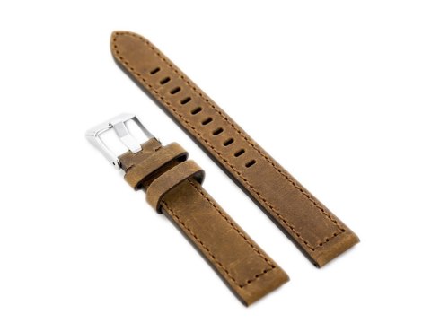 Pasek skórzany do zegarka W25 - brązowy - 22mm Pasek skórzany do zegarka W25 - brązowy - 22mm