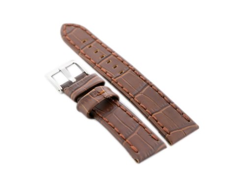 Pasek skórzany do zegarka W49 - ciemny brąz - 20mm Pasek skórzany do zegarka W49 - ciemny brąz - 20mm