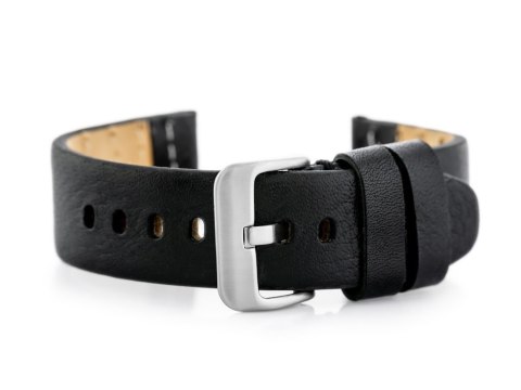 Pasek skórzany do zegarka W69 czarny - 24mm Pasek skórzany do zegarka W69 czarny - 24mm