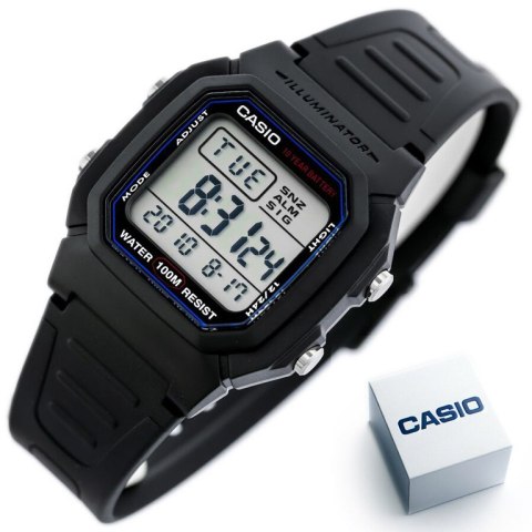 ZEGAREK MĘSKI CASIO W-800H-1A (zd100a) - KLASYKA + BOX ZEGAREK MĘSKI CASIO W-800H-1A (zd100a) - KLASYKA + BOX