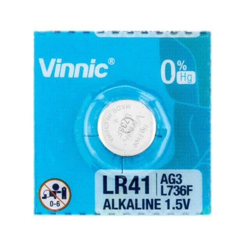 Bateria alkaliczna Vinnic LR736/384/AG3 Bateria alkaliczna Vinnic LR736/384/AG3
