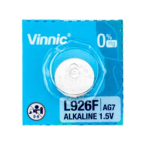 Bateria alkaliczna Vinnic LR926/395/AG7 Bateria alkaliczna Vinnic LR926/395/AG7