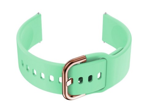 Pasek gumowy do smartwatch U01 - miętowy/rosegold - 20mm Pasek gumowy do smartwatch U01 - miętowy/rosegold - 20mm