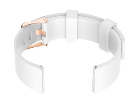 Pasek gumowy do zegarka U15 - biały/rosegold - 20mm Pasek gumowy do zegarka U15 - biały/rosegold - 20mm
