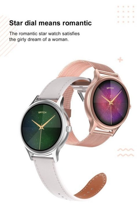 SMARTWATCH DAMSKI PACIFIC 18-2 - BRANSOLETA + PASEK: Rosegold / Biały (sy015b) SMARTWATCH DAMSKI PACIFIC 18-2 - BRANSOLETA + PASEK: Rosegold / Biały (sy015b)