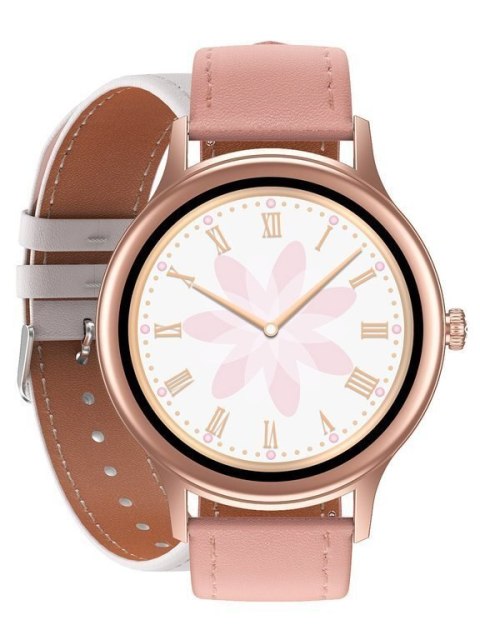 SMARTWATCH DAMSKI PACIFIC 18-6 - DWA PASKI: Różowy / Biały (sy015f) SMARTWATCH DAMSKI PACIFIC 18-6 - DWA PASKI: Różowy / Biały (sy015f)
