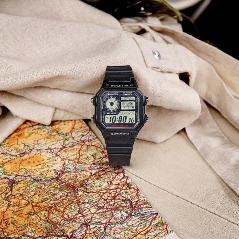 ZEGAREK MĘSKI CASIO AE-1200WH-1AVCF (zd146a) + BOX ZEGAREK MĘSKI CASIO AE-1200WH-1AVCF (zd146a) + BOX