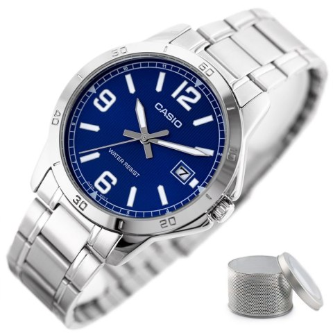 ZEGAREK MĘSKI CASIO MTP-V004D-2B (zd047g) + BOX ZEGAREK MĘSKI CASIO MTP-V004D-2B (zd047g) + BOX