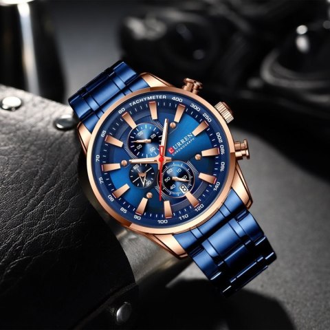 ZEGAREK MĘSKI CURREN 8351 (zc022e) CHRONOGRAF +BOX ZEGAREK MĘSKI CURREN 8351 (zc022e) CHRONOGRAF +BOX