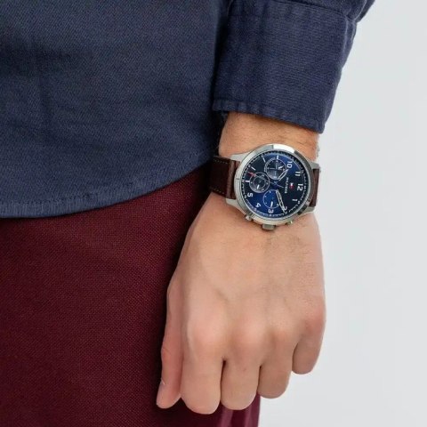 ZEGAREK MĘSKI TOMMY HILFIGER 1791855 ASHER (zf040b) + BOX ZEGAREK MĘSKI TOMMY HILFIGER 1791855 ASHER (zf040b) + BOX
