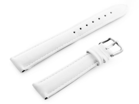 Pasek skórzany do zegarka W83L - biały - 16mm Pasek skórzany do zegarka W83L - biały - 16mm