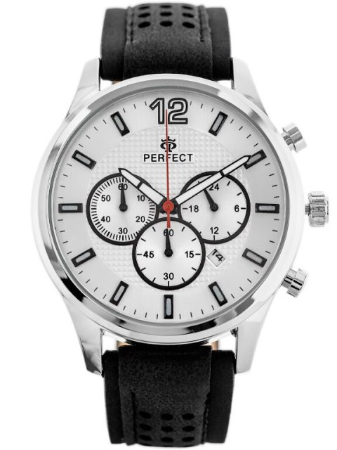 ZEGAREK MĘSKI PERFECT CH01L - CHRONOGRAF (zp354a) + BOX ZEGAREK MĘSKI PERFECT CH01L - CHRONOGRAF (zp354a) + BOX