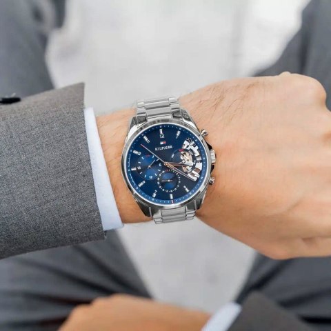 ZEGAREK MĘSKI TOMMY HILFIGER 1710448 BAKER (zf053a ZEGAREK MĘSKI TOMMY HILFIGER 1710448 BAKER (zf053a