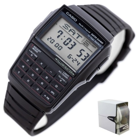 ZEGAREK MĘSKI CASIO VINTAGE DATABANK DBC-32-1A + BOX ZEGAREK MĘSKI CASIO VINTAGE DATABANK DBC-32-1A + BOX