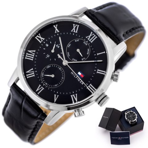 ZEGAREK MĘSKI TOMMY HILFIGER 1791401 KANE (zf045c) + BOX ZEGAREK MĘSKI TOMMY HILFIGER 1791401 KANE (zf045c) + BOX