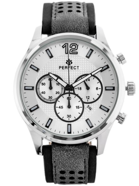 ZEGAREK MĘSKI PERFECT CH01L - CHRONOGRAF (zp354f) + BOX ZEGAREK MĘSKI PERFECT CH01L - CHRONOGRAF (zp354f) + BOX