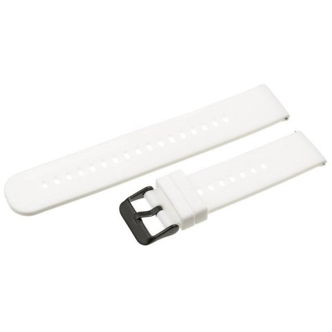 Pasek gumowy do zegarka U27 - biały/czarny - 22mm Pasek gumowy do zegarka U27 - biały/czarny - 22mm