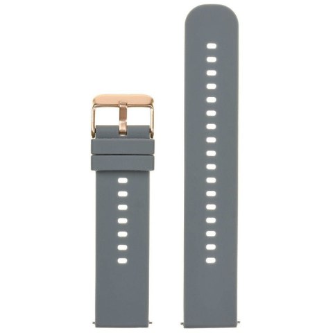 Pasek gumowy do zegarka U27 - ciemny szary/rosegold - 22mm Pasek gumowy do zegarka U27 - ciemny szary/rosegold - 22mm