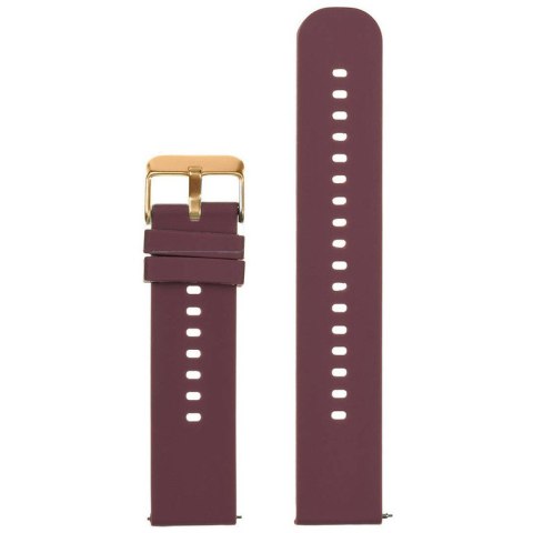 Pasek gumowy do zegarka U27 - fioletowy/rosegold - 22mm Pasek gumowy do zegarka U27 - fioletowy/rosegold - 22mm