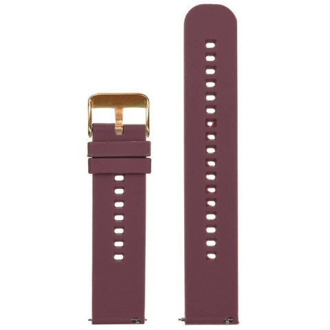 Pasek gumowy do zegarka U27 - fioletowy/rosegold - 22mm Pasek gumowy do zegarka U27 - fioletowy/rosegold - 22mm