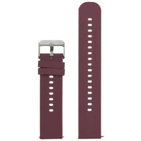 Pasek gumowy do zegarka U27 - fioletowy/srebrny - 22mm Pasek gumowy do zegarka U27 - fioletowy/srebrny - 22mm