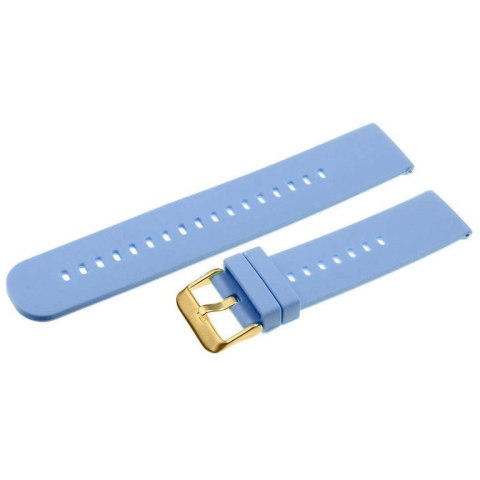 Pasek gumowy do zegarka U27 - jasnofioletowy/złoty - 22mm Pasek gumowy do zegarka U27 - jasnofioletowy/złoty - 22mm