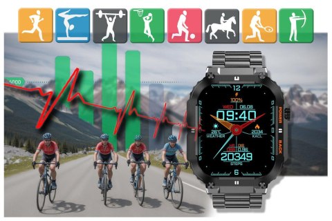 SMARTWATCH MĘSKI GRAVITY GT6-2 - WYKONYWANIE POŁĄCZEŃ, MONITOR SNU (sg020b) SMARTWATCH MĘSKI GRAVITY GT6-2 - WYKONYWANIE POŁĄCZEŃ, MONITOR SNU (sg020b)