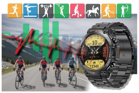SMARTWATCH MĘSKI GRAVITY GT7-2 PRO - WYKONYWANIE POŁĄCZEŃ, PULSOKSYMETR (sg018b) SMARTWATCH MĘSKI GRAVITY GT7-2 PRO - WYKONYWANIE POŁĄCZEŃ, PULSOKSYMETR (sg018b)
