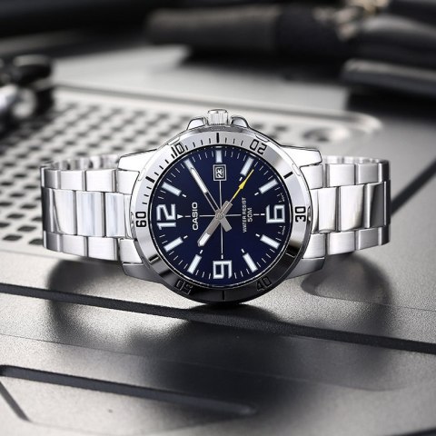 ZEGAREK MĘSKI CASIO MTP-VD01D-2B (zd175a) + BOX ZEGAREK MĘSKI CASIO MTP-VD01D-2B (zd175a) + BOX