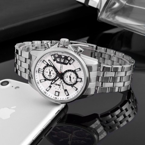 ZEGAREK MĘSKI PERFECT M504CH-01 - CHRONOGRAF (zp383a) + BOX ZEGAREK MĘSKI PERFECT M504CH-01 - CHRONOGRAF (zp383a) + BOX