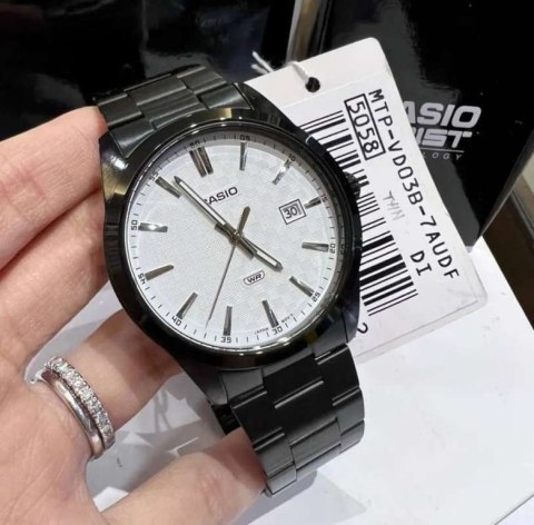 ZEGAREK MĘSKI CASIO MTP-VD03B-7A + BOX ZEGAREK MĘSKI CASIO MTP-VD03B-7A + BOX